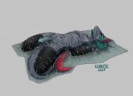 abuse anthro asphyxiation bag bead bound clothing corpse dead_eyes fish genitals hi_res legwear lil_beetle male marine penis plastic_bag shark snuff solo stockings