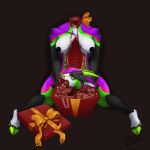 2024 absurd_res anthro blood bodily_fluids bovid breasts candy caprine cloven_hooves corpse dead_eyes death dessert female food gift goat gore guts gutted hi_res hooves lil_beetle mammal nipples organs severed_body_part severed_head signature snuff solo