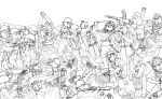 absurd_res angry anthro battle canid canine canis corpse death decapitation domestic_cat domestic_dog felid feline felis gore grotesque_death group hi_res japanese juninhooficial male mammal massacre melee_weapon scared shiba_inu spitz sword united_states_of_america violence weapon world_war_2