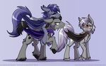  16:10 2014 bat_pony black_hair blue_hair digitigrade equine eyes_closed fan_character feathering female feral fur grey_fur grey_hair group hair hooves horse hybrid inuhoshi-to-darkpen male mammal membranous_wings my_little_pony on_top on_top_of pony raised_eyebrow red_eyes riding simple_background standing straddling unamused wings yellow_eyes 