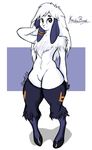  &lt;3 anthro anthrofied clothing cute digital_media_(artwork) doggomeatball eyebrows eyelashes female fur hot_legs long_ears mammal muscular paws thick_thighs underwear white_fur 