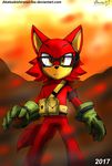  2017 akatsukishiranui-fox anthro canine clothing custom_character_(sonic_forces) eyewear fur glasses gloves male mammal solo sonic_(series) sonic_forces video_games wolf 