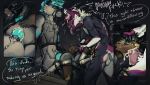  anal anthro breeding_slave canid canine canis distortist fellatio forced fox group hi_res male male/male mammal marc myji oral penile procyonid raccoon rape sex squeaker trio wolf 
