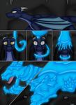  cave clenched_teeth dr.chips dragon dripping fayren_(dr.chips) feral glowing goo male open_mouth ring scalie sticky stuck surprise teeth 