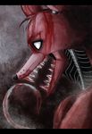  2014 animatronic anthro blood canine creepy five_nights_at_freddy&#039;s fox foxy_(fnaf) hi_res hook machine male mammal robot saruul123demon solo teeth video_games 