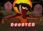 alfred&#039;s_playhouse anthro canid canine canis cemetery detailed_background domestic_dog fur grave grin male mammal orange_body orange_fur puppy_meats red_body red_fur rooster_(rottingxrooster) smile solo style_emulation teeth tombstone