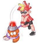  ape_escape crossover fusion inkling kakeru_(saru_getchu) khiuli saru_getchu spike splatoon squid 