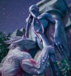 3d_(artwork) animal_genitalia anthro anthro_on_anthro baldur&#039;s_gate baldur&#039;s_gate_3 beepyromancer blue_tongue bodily_fluids cheek_spikes digital_media_(artwork) dragonborn_(dnd) drooling dungeons_and_dragons duo face_tentacles facial_spikes genital_slit genitals hasbro hi_res horn interspecies kneeling larian_studios leg_grab male male/male mind_flayer nude open_mouth oral outside plant purple_body purple_eyes purple_skin red_body red_eyes red_scales saliva scales scalie shrub sky slit_licking slit_play spikes spikes_(anatomy) standing star starry_sky teeth tentacle_on_head tentacles teratophilia the_dark_urge_(baldur&#039;s_gate) the_emperor_(baldur&#039;s_gate) tongue tongue_out white_body white_scales wizards_of_the_coast