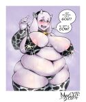 2024 2_horns absurd_res animal_print animal_print_thigh_highs anthro areola areola_slip bell bell_collar belly belly_rolls big_areola big_breasts biped blush bodily_fluids border boss_monster_(undertale) bovid breasts butt camel_toe caprine claws clothed clothing collar cow_print cow_print_armwear cow_print_bra cow_print_lingerie cow_print_panties cow_print_thigh_highs cowbell curvy_figure deep_navel dialogue digital_media_(artwork) embarrassed english_text eyelashes fake_cow_ears fake_ears fangs female floppy_ears fur goat hi_res horn huge_breasts huge_thighs lactating lactating_through_clothing leaking_milk legwear lidded_eyes lingerie lips lop_ears love_handles mammal mature_anthro mature_female meesop milk milk_drip musk musk_clouds natural_breasts navel nipple_outline obese obese_anthro obese_female open_mouth overweight overweight_anthro overweight_female pattern_clothing pattern_legwear pattern_thigh_highs pink_eyelids portrait projectile_lactation purple_background purple_eyes shy signature simple_background skimpy solo speech_bubble standing stuttering sweat sweaty_belly sweaty_breasts sweaty_legs sweaty_thighs talking_to_viewer teeth text thick_thighs thigh_highs three-quarter_portrait toriel undertale_(series) underwear underwear_only wet wet_clothing wet_underwear white_body white_border white_fur wide_hips