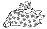 2025 3_toes 5_fingers anthro barefoot beastofeuthanasia black_claws black_nose claws cuddling digital_drawing_(artwork) digital_media_(artwork) duo english_description eulipotyphlan eyes_closed feet fingers flat_colors fur grey_eyelids greyscale hedgehog lying lying_on_another male male/male male_anthro mammal monochrome on_side sega shadow_the_hedgehog simple_background sleeping sonic_the_hedgehog sonic_the_hedgehog_(series) thin_eyebrows toe_claws toes under_blanket white_background white_body white_fur