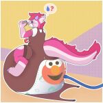 anthro clothing diaper diaper_inflation dragon elmo female fur furred_dragon furred_scalie hi_res inflation mazushi moopleplush mythological_creature mythological_scalie mythology object_in_mouth oblivious overalls pacifier pacifier_in_mouth scalie shortalls solo unclean_diaper water water_hose waterlogged_diaper