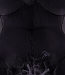 anthro biped black_body black_fur bodily_fluids breasts cum first_person_view front_view fur genital_fluids grey_background gynomorph hi_res intersex knotting malo navel penetration penile penile_penetration pov_blowjob pubes receiving_pov scp-1471-a scp_foundation seraziel sex simple_background solo sound_effects sweat