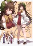  +++ 3girls ^_^ absurdres aged_up animal_ear_fluff animal_ear_piercing animal_ears arrow_(symbol) bare_shoulders black_shoes black_thighhighs blonde_hair blue_tabard blush bobby_socks bow bowtie breasts brown_eyes brown_hair cat_ears cat_tail chen chen_(cat) closed_eyes closed_mouth clothing_cutout commentary_request cropped_torso dress fang floral_print fox_tail green_hat hair_bow hand_on_own_stomach hat hat_ribbon heart height_difference high_heels highres large_breasts long_dress long_hair long_sleeves looking_at_viewer maka_(user_rryf2748) mob_cap multiple_girls multiple_tails multiple_views nyan open_mouth orange_background paw_pose puffy_long_sleeves puffy_sleeves purple_tabard red_bow red_ribbon red_tabard ribbon shadow shoes short_dress short_hair shoulder_cutout socks standing standing_on_one_leg tabard tail thigh_strap thighhighs touhou translation_request very_long_hair white_dress white_hat white_shoes white_socks yakumo_ran yakumo_yukari yellow_bow yellow_bowtie 