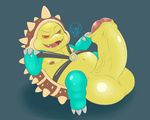  armordillo bdsm belly foreskin glitchedweasel hyper league_of_legends male oil overweight penis rammus riot_games slightly_chubby video_games 