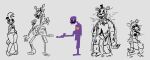 2023 2_heads 3_toes 4_fingers among_us animatronic anthro avian avian_feet bav beakless bear bib bird black_nose black_sclera bow_tie canid canine chicken clothing crewmate_(among_us) damaged_body digital_drawing_(artwork) digital_media_(artwork) endoskeleton eyelashes feet female female_anthro fingers five_nights_at_freddy&#039;s five_nights_at_freddy&#039;s_2 five_nights_at_freddy&#039;s_4 five_nights_at_freddy&#039;s_world fox galliform gallus_(genus) grey_background group hand_on_hip hand_on_own_hip hat headgear headwear hi_res human innersloth knock-kneed lolbit_(fnaf) looking_at_viewer machine male male_anthro male_human mammal mangle_(fnaf) mismatched_eyes multi_head nightmare_freddy_(fnaf) open_mouth open_smile phasianid print_bib purple_body purple_guy_(fnaf) purple_skin robot round_ears scottgames sharp_teeth simple_background sister_location smile standing teeth thick_thighs toes top_hat toy_chica_(fnaf) wide_hipped_female wide_hips william_afton_(fnaf)