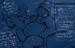 anthro asgore_dreemurr bovid caprine chat clothed clothing deer deltarune duo flustered genitals goat key male male/male mammal new_world_deer nude penis reindeer rudolph_holiday sketch tagme the_mist_walker throbbing undertale_(series)