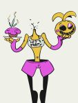 2023 3:4 4_fingers ambiguous_gender animatronic anthro armwear avian bav beakless bird birthday_candle black_eyes bottomwear bra brown_body candle chicken clothed clothed_anthro clothed_female clothing cupcake_(fnaf) digital_drawing_(artwork) digital_media_(artwork) duo elbow_gloves eyes_closed female fingerless_gloves fingers fire five_nights_at_freddy&#039;s five_nights_at_freddy&#039;s_2 food food_creature galliform gallus_(genus) glistening_eyelids gloves handwear hi_res holding_head holding_object holding_own_head holding_platter hollow_eyes larger_anthro larger_female lit_candle living_cupcake machine navel navel_piercing oil one_eye_half-closed phasianid piercing pink_armwear pink_bottomwear pink_cheeks pink_clothing pink_elbow_gloves pink_eyelids pink_fingerless_gloves pink_gloves pink_handwear pink_head pink_shorts robot robot_anthro scottgames shorts simple_background size_difference smaller_ambiguous smile standing text text_on_bra text_on_clothing text_on_underwear toy_chica_(fnaf) underwear white_background white_bra white_clothing white_underwear