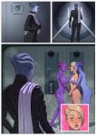 2024 alien alien_humanoid asari bathing bioware blonde_hair blue_body blue_skin bodysuit breasts brown_eyes butt clothed clothed_female clothing comic cora_harper electronic_arts eyebrows eyes_closed facial_markings feet female group hair hand_on_breast head_markings hi_res human humanoid mammal markings mass_effect not_furry nude nude_female purple_body purple_skin raiderbirdy shower shower_head showering skinsuit suds tight_clothing towel towel_on_shoulder water wet