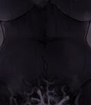 anthro biped black_body black_fur bodily_fluids breasts cum cum_on_fur front_view fur genital_fluids grey_background gynomorph heart_symbol hi_res intersex knotting malo navel penetration penile penile_penetration pov_blowjob pubes receiving_pov scp-1471-a scp_foundation seraziel sex simple_background solo sweat