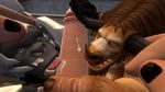  ape bovine cum cum_on_face fellatio gorilla group group_sex hand_on_head human kevin3657 licking male male/male mammal oral overwatch penis primate roadhog_(overwatch) sex tauren tongue tongue_out video_games warcraft winston_(overwatch) 