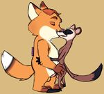  balls canine crazedg cub disney eyes_closed ferret fox frottage gideon_grey interspecies kissing lancer_buck_(colorist) male male/male mammal mustelid nude penis sex travis_(zootopia) young zootopia 