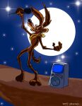 2010 3_toes 4_fingers abstract_background anthro arm_tuft artist_name athletic athletic_anthro athletic_male belly biped boombox brown_body brown_fur calf_tuft canid canine canis casual_nudity cliff colored coyote curling_tail dated digital_drawing_(artwork) digital_media_(artwork) elbow_tuft electronics eyebrows eyes_closed feet fingers forearm_tuft forearms fur holding_microphone holding_object humanoid_hands humanoid_heel karaoke kerchief kerchief_only knee_tuft leg_tuft looney_tunes male mammal microphone moon mostly_nude multicolored_body multicolored_fur neckerchief neckerchief_only neckwear night nude open_mouth outside painted_background paws plantigrade raised_heel ribs rock_(genre) rocking_out shoulder_tuft singing sketch sketchy skinny sky solo standing standing_on_toes star starry_sky stevethedragon tail tan_belly tan_body tan_eyebrows tan_fur teeth_showing text tiptoes toes tuft two_tone_body two_tone_fur warner_brothers wile_e._coyote yellow_kerchief yellow_neckerchief