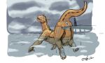 2022 ambiguous_species animate_inanimate anthro anus butt cloud colored dated dragon duo extreme_size_difference feet feral gaping gaping_anus genitals guide_lines hand_symbol horn imminent_anal_vore imminent_vore inflatable intuitive_design jeri_kleinlowe living_inflatable long_tail looking_at_another looking_back macro male male_feral micro micro_anthro mythological_creature mythological_scalie mythology nude nude_feral nude_male orange_body outside overcast penis perineum presenting presenting_hindquarters propeller public public_nudity puffy_anus raised_tail scalie sea signature size_difference sky standing swimming tail unusual_anatomy unusual_genitalia unusual_penis water white_anus