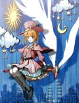  1girl :d alternate_costume artist_request belt belt_buckle black_gloves black_shoes buckle buttons capelet cardcaptor_sakura check_artist gloves hat imam_(oozlo) kinomoto_sakura korean_commentary magical_girl orange_hair pink_capelet pink_hat shoes smile solo straight_hair top_hat white_wings wings 