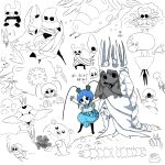 2_horns 6_eyes ambiguous_gender antennae_(anatomy) anthro arthropod bandage bardoon_(hollow_knight) bikini black_bikini black_clothing black_eyes black_swimwear blue_hair centipede claws cloth_(hollow_knight) clothed clothing club_(weapon) elderbug_(hollow_knight) eyebrows eyelashes female fungus fur grimm_(hollow_knight) group hair hi_res holding_club holding_knife holding_melee_weapon holding_object holding_weapon hollow_knight horn humanoid insect joni_(hollow_knight) knife lace_(hollow_knight:_silksong) lepidopteran lifeblood lurien_(hollow_knight) mantis_lord_(hollow_knight) melee_weapon moth multi_eye mushroom myriapod object_in_mouth open_mouth open_smile osakana2gou pacifier pacifier_in_mouth pale_king_(hollow_knight) quirrel_(hollow_knight) radiance_(hollow_knight) raised_arms sharp_teeth smile smoke swimwear team_cherry teeth the_hunter_(hollow_knight) the_knight_(hollow_knight) traitor_lord_(hollow_knight) two-piece_swimsuit underwater unn_(hollow_knight) vessel_(species) water weapon weaver_(hollow_knight) white_clothing willoh_(hollow_knight) wings