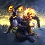 abdominal_bulge absurd_res animal_genitalia anthro areola armor avian ball_tuft balls being_watched big_areola big_balls big_breasts big_penis bite biting_lip black_body black_fur bodily_fluids bovid breast_grab breasts canid canine canis caprine chow_chow clothing clothing_bulge cloud curled_tail demon domestic_dog duo ears_up elden_ring_nightreign eyes_on_neck female foreskin fromsoftware fur genital_fluids genitals glowing glowing_eyes goat guardian_(nightreign) hair hair_over_eyes halberd hand_on_breast hand_on_ground hi_res hooves horn huge_balls huge_breasts huge_penis katana leg_glider_position leg_grab libra_creature_of_night livestock_guardian_dog looking_at_another male male/female mammal melee_weapon molosser multi_eye multicolored_body multicolored_fur muscular muscular_male neck_tuft nipples pastoral_dog paws penetration penis polearm pubes raised_leg sam_hansen sex sheath shield shybird spitz sword tail tongue tongue_out tuft vaginal vaginal_penetration vulva weapon wylder_(nightreign)