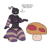 2024 6saw789 aliasing anthro arm_warmers armwear big_breasts blush blush_lines bob-omb bomb_head bomb_humanoid breasts clothing curvy_figure digital_drawing_(artwork) digital_media_(artwork) english_text female floating_head fungus glyceri_(6saw789) hourglass_figure kneeling legwear mario_bros mega_mushroom midriff mushroom navel nintendo nipple_tape overweight overweight_female panties pasties pattern_arm_warmers pattern_armwear pattern_clothing pattern_legwear pattern_thigh_highs simple_background solo striped_arm_warmers striped_armwear striped_clothing striped_legwear striped_thigh_highs stripes talking_to_self tape text thick_thighs thigh_highs underwear wide_hips