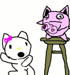  420chan animated hello_kitty jigglypuff nintendo pokemon sanrio 