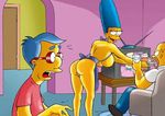  homer_simpson marge_simpson milhouse_van_houten tagme the_simpsons 