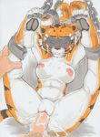  abs anthro bdsm blindfold blush breasts chain cum cum_in_pussy cum_inside daigaijin feline first_person_view human human_on_anthro humanoid_penis interspecies kung_fu_panda mammal master_tigress nipples nude penetration penis pussy sex solo_focus sweat tiger 