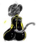  big_butt black_fur bodysuit butt clothing digital_media_(artwork) feline female frown fur looking_back mammal mouth_closed panther pussy raised_tail rimba_racer shiny simple_background sitting skinsuit solo tamira_(rimba_racer) tight_clothing turtleneck vono white_background white_eyes white_nose 