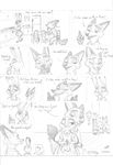  anthro black_and_white canine clothed clothing comic disney drawning family female fox judy_hopps lagomorph male male/female mammal monochrome nick_wilde open_mouth rabbit short_comic simple_background size_difference smile traditional_media_(artwork) white_background zootopia 