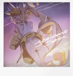  1girl animal_ears ass back blonde_hair blue_archive fox_ears fox_girl fox_tail hair_over_one_eye highres long_hair looking_at_viewer nemo_(leafnight) one-piece_swimsuit ponytail seia_(blue_archive) seia_(swimsuit)_(blue_archive) sunglasses swimsuit tail visor_cap white_one-piece_swimsuit 