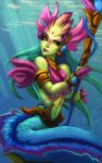  highres league_of_legends nami_(league_of_legends) raichiyo33 river_spirit_nami water 
