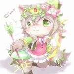 artist_request brown_hair cat_busters furry green_eyes smile 