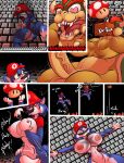 bowser canid canine comic duo english_text female fox fungus hi_res koopa male male/female mammal mario mario_bros mostly_nude mushroom nintendo scalie super_mushroom text thebigbadwolf01