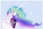  2012 bri-sta duo equine eyes_closed feathered_wings feathers female feral friendship_is_magic hair horn hug mammal multicolored_hair my_little_pony princess_celestia_(mlp) snow twilight_sparkle_(mlp) unicorn winged_unicorn wings 
