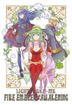  blue_hair blush breasts brown_hair cape chiki dress female_my_unit_(fire_emblem:_kakusei) fingerless_gloves fire_emblem fire_emblem:_kakusei fire_emblem:_monshou_no_nazo gloves green_eyes green_hair hair_ornament hair_ribbon jewelry kizuki_miki large_breasts long_hair looking_at_viewer lucina mamkute multiple_girls my_unit_(fire_emblem:_kakusei) pointy_ears ponytail ribbon smile thighhighs tiara 