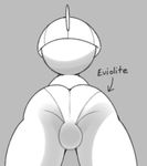  anthro bulge butt clothing humanoid male nintendo panties pok&eacute;mon ralts robbonp solo underwear video_games 