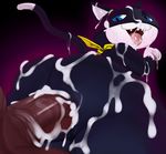  anal anal_penetration balls big_butt big_penis butt cat cum cum_everywhere cum_in_ass cum_inside feline justmegabenewell looking_back looking_pleasured male mammal messy morgana_(persona) penetration penis solo_focus 