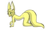  all_fours anthro blush canine doggystyle egyptian el-gallo eyes_closed female fennec fox from_behind_position invalid_tag khepri makeup mammal pose sex solo 