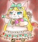  artist_request blonde_hair blue_eyes cat cat_busters furry long_hair overweight 