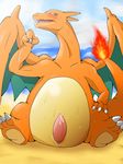  animal_genitalia beach blush charizard dragon edit erection fast1458 feral fire flaming_tail front_view genital_slit hi_res looking_at_viewer male membranous_wings nintendo orange_skin outside penis pok&eacute;mon precum sand scalie sea seaside sky slightly_chubby slit solo sweat tapering_penis tongue uncensored video_games water wings 