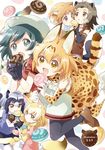  :d :o ahoge american_beaver_(kemono_friends) animal_ears animal_print ankle_boots antenna_hair artist_name backpack bag bangs_pinned_back bare_shoulders beaver_ears beaver_tail beige_shorts beige_sweater belt black-tailed_prairie_dog_(kemono_friends) black_eyes black_gloves black_hair black_legwear black_ribbon black_skirt black_swimsuit blonde_hair blue_shirt blush boots bow bowtie brown_belt brown_eyes brown_footwear brown_jacket clenched_hand closed_mouth collarbone common_raccoon_(kemono_friends) dot_nose dotted_line elbow_gloves extra_ears eye_contact eyebrows eyebrows_visible_through_hair eyelashes fang fennec_(kemono_friends) floating food food_in_mouth food_on_face fox_ears fox_tail from_side fur_collar fur_trim glomp gloves gradient_clothes gradient_hair gradient_legwear green_bow green_neckwear green_ribbon grey_hair hair_between_eyes hair_ornament hairclip hands_together hat hat_feather helmet high-waist_skirt highres holding holding_food hug hug_from_behind jacket jitome jpeg_artifacts jumping kaban_(kemono_friends) kemono_friends leg_lift legs_up light_brown_hair loafers long_sleeves looking_at_another looking_at_viewer looking_to_the_side mouth_hold multicolored multicolored_background multicolored_clothes multicolored_hair multicolored_legwear multiple_girls namori official_art one-piece_swimsuit open_clothes open_jacket open_mouth orange_hair pantyhose pink_sweater pith_helmet pleated_skirt popped_collar prairie_dog_ears prairie_dog_tail print_bow print_gloves print_legwear print_neckwear print_skirt puffy_short_sleeves puffy_sleeves raccoon_ears raccoon_tail red_shirt ribbon serval_(kemono_friends) serval_ears serval_print serval_tail sharing_food shirt shoe_ribbon shoe_soles shoes short_hair short_shorts short_sleeve_sweater short_sleeves shorts skirt sleeveless sleeveless_jacket sleeveless_shirt smile socks socks_over_thighhighs striped_tail sweater swimsuit swimsuit_under_clothes tail teeth thighhighs tsurime two-tone_hair waist_hug white_background white_footwear white_hair white_legwear white_shirt white_skirt yellow_bow yellow_eyes yellow_gloves yellow_legwear yellow_neckwear zettai_ryouiki 