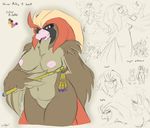  2016 avian breasts female millie_p_geot nintendo nipples nude pidgeot pok&eacute;mon video_games zerofox1000 