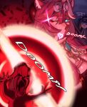  3girls ai-generated_art_(topic) animal_ears ash_baby_(meme) blowing_kiss blue_eyes breasts glowing glowing_eye heart highres hololive hololive_english kaosottehkob long_hair mage_arena meme multicolored_hair multiple_girls ninomae_ina'nis one_eye_closed panther_ears panther_girl pink_hair purple_hair raora_panthera streaked_hair takanashi_kiara tentacle_hair virtual_youtuber 